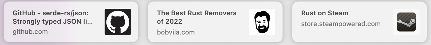Rust Recommended Links